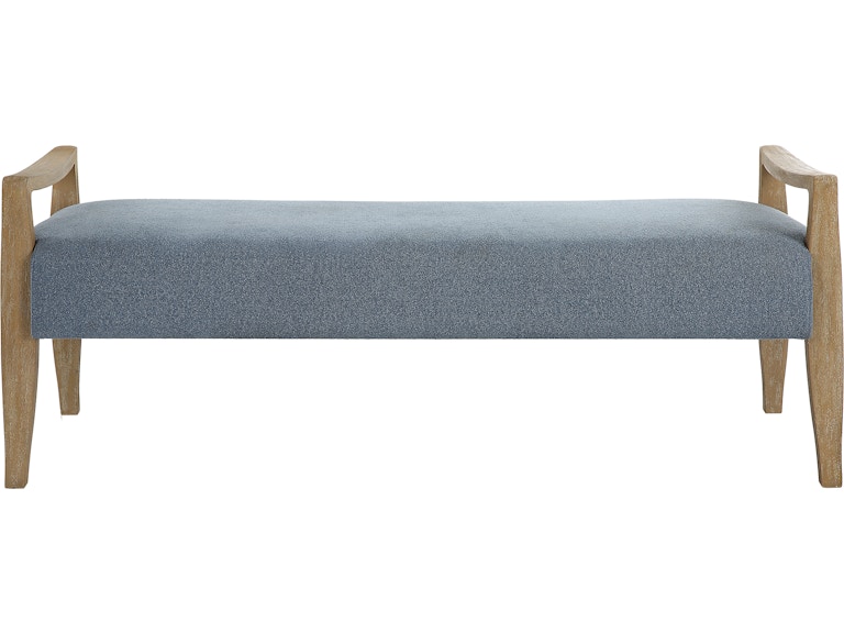 Uttermost Living Room Daylight Sky Blue Bench 23829 at Norwood Furniture