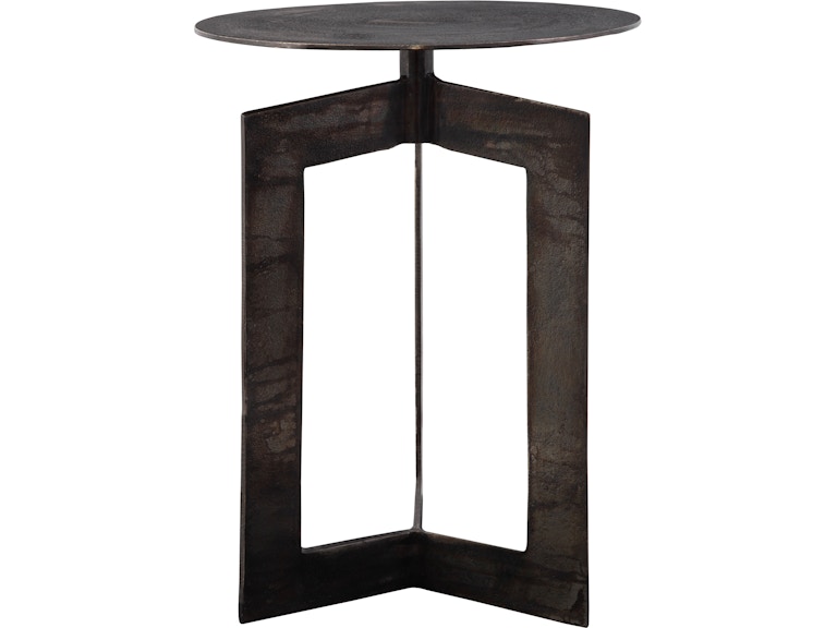 Uttermost Living Room Deltoid Gunmetal Accent Table 22995 at Norwood Furniture