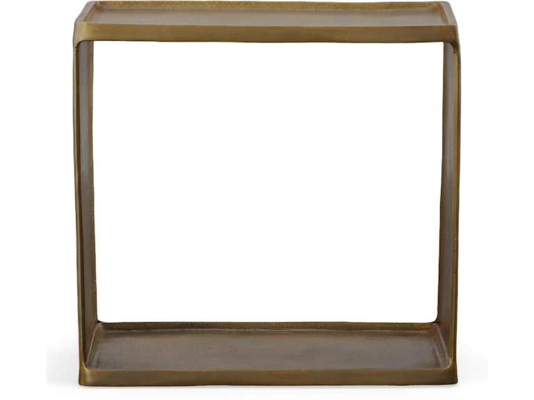 Uttermost Living Room Derwent Antique Brass Side Table 25232 at Norwood Furniture