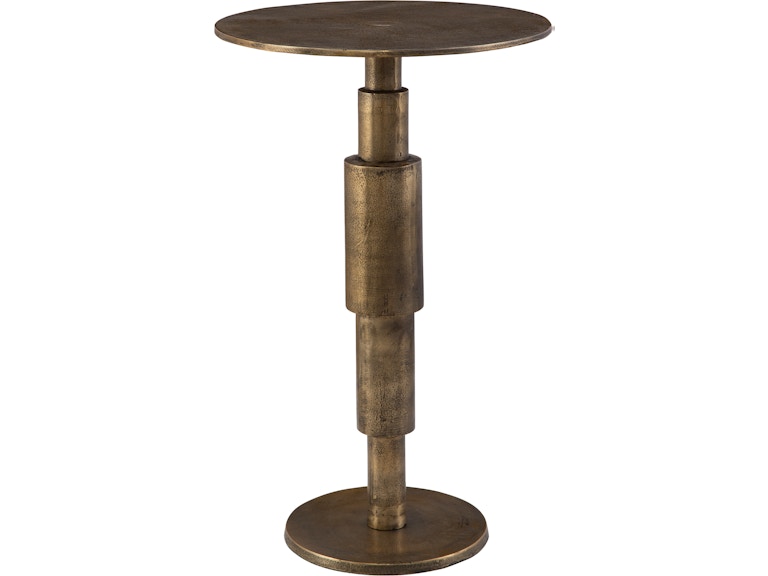 Uttermost Living Room Descend Gold Accent Table 22994 at Norwood Furniture