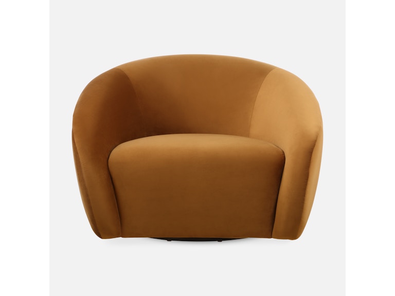Uttermost Living Room DeSoto Hazelnut Swivel Chair 23898 at Norwood Furniture