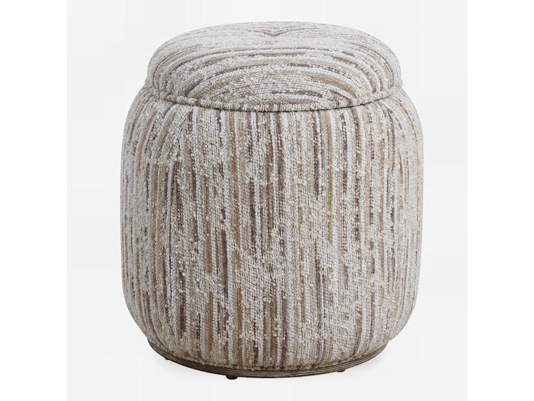 Uttermost Living Room Dialogue Tan Ottoman 23876 at Norwood Furniture