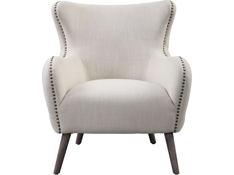 Uttermost Living Room Donya Cream Accent Chair 23500 at Norwood Furniture