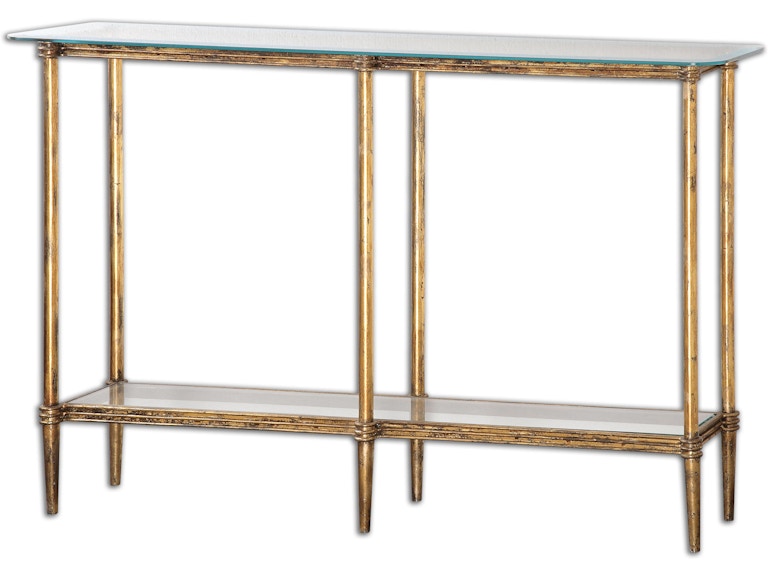 Uttermost Living Room Elenio Glass Console Table 24421 at Norwood Furniture