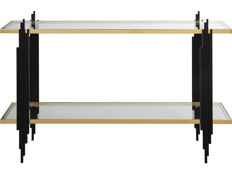 Uttermost Living Room Empire Cityscape Console Table 22992 at Norwood Furniture