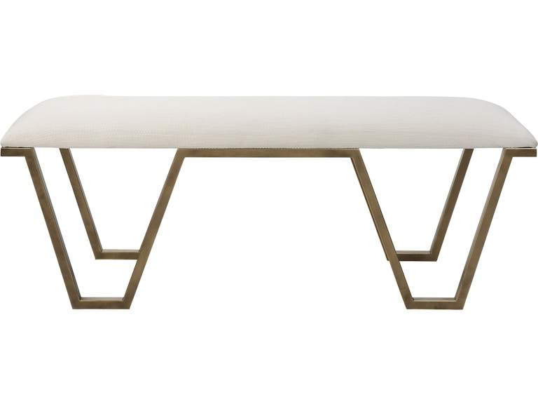 Uttermost Living Room Farrah Geometric Bench 23676 At Norwood Furniture