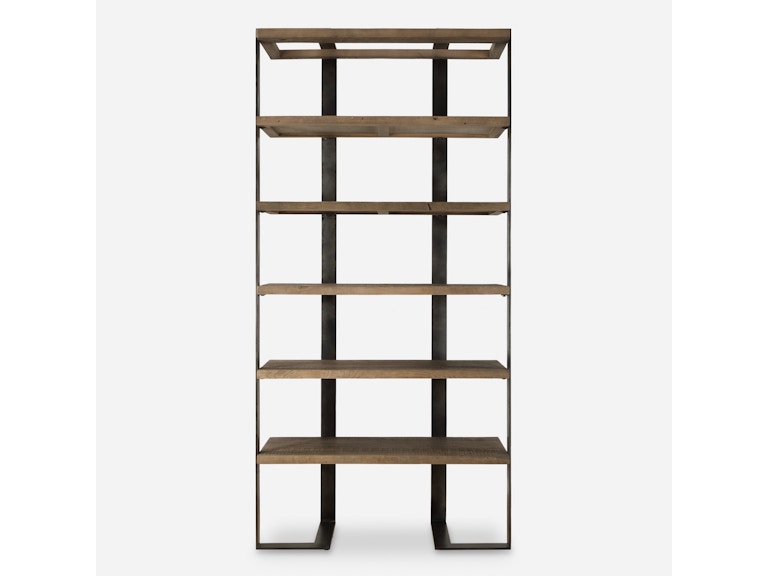 Uttermost Living Room Felix Reclaimed Oak Etagere 24047 at Norwood Furniture