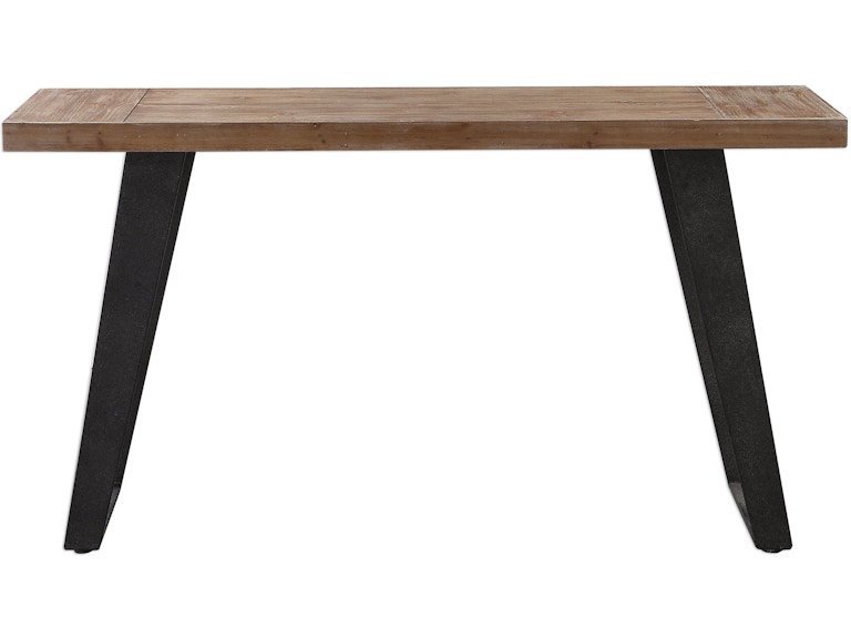 Uttermost Living Room Freddy Weathered Console Table 24877 at Norwood Furniture