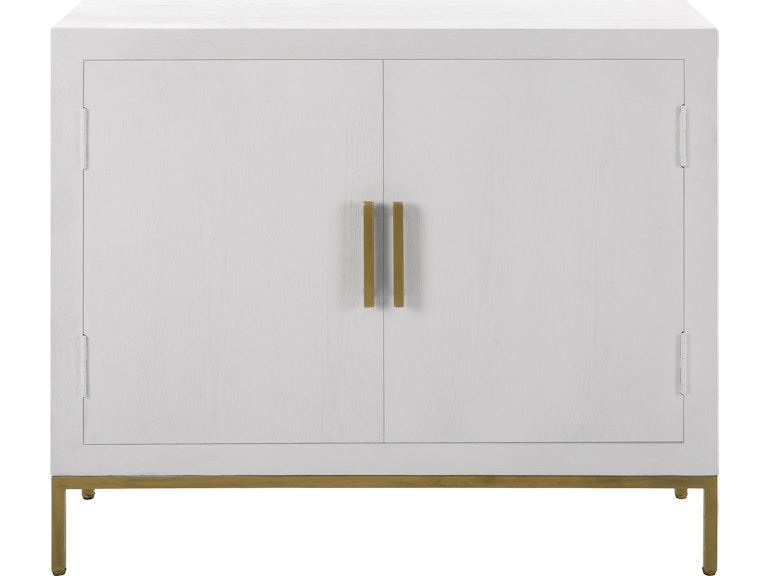 Uttermost Living Room Front Range White 2 Door Cabinet 24013 At Norwood Furniture