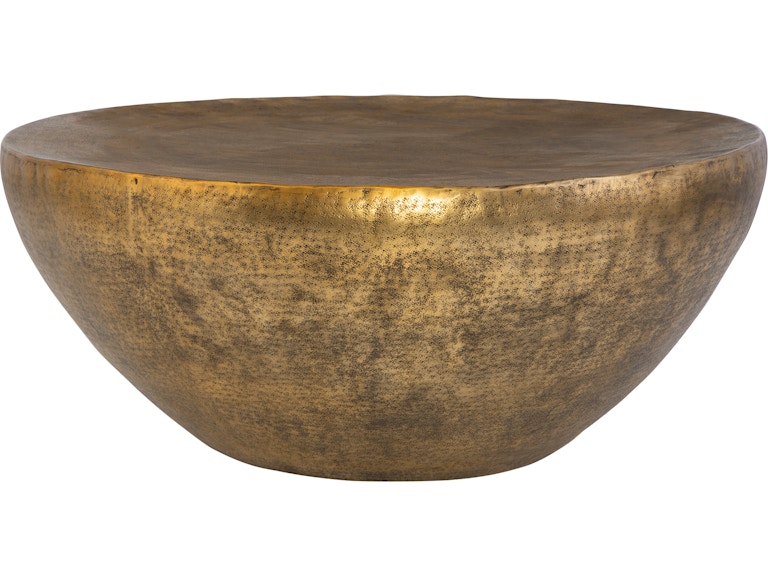 Uttermost Living Room Gilded Dome Gold Coffee Table 22990 at Norwood Furniture