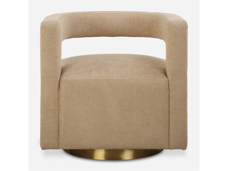 Uttermost Living Room Grounded Modern Swivel Chair 23850 at Norwood Furniture