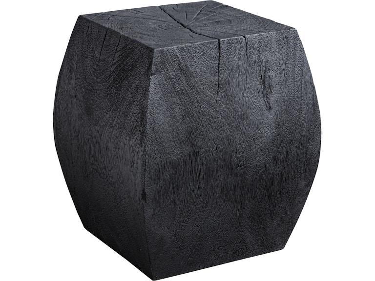Uttermost Living Room Grove Black Wooden Accent Stool 25296 at Norwood Furniture