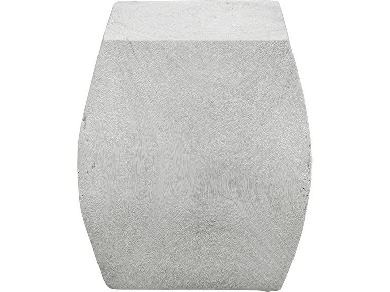 Uttermost Living Room Grove Ivory Wooden Accent Stool 25295 at Norwood Furniture