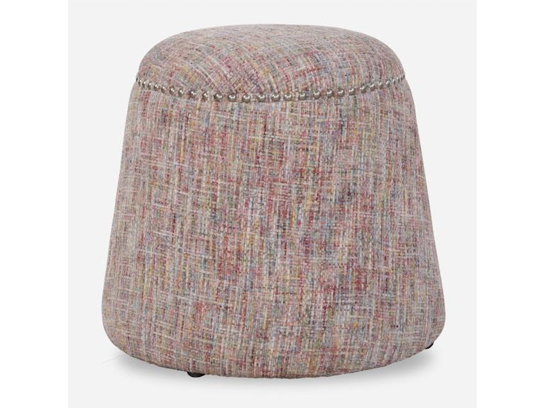 Uttermost Living Room Gumdrop Confetti Chenille Ottoman 23834 at Norwood Furniture