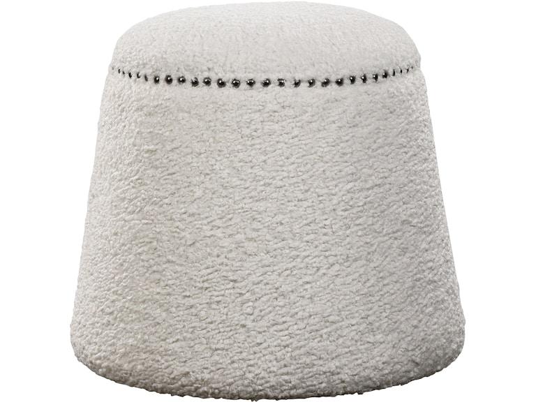 Uttermost Living Room Gumdrop White Ottoman 23574 At Norwood Furniture
