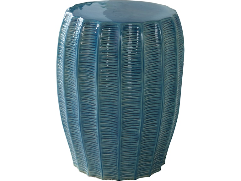 Uttermost Living Room Harbor Aqua Blue Garden Stool 25154 at Norwood Furniture