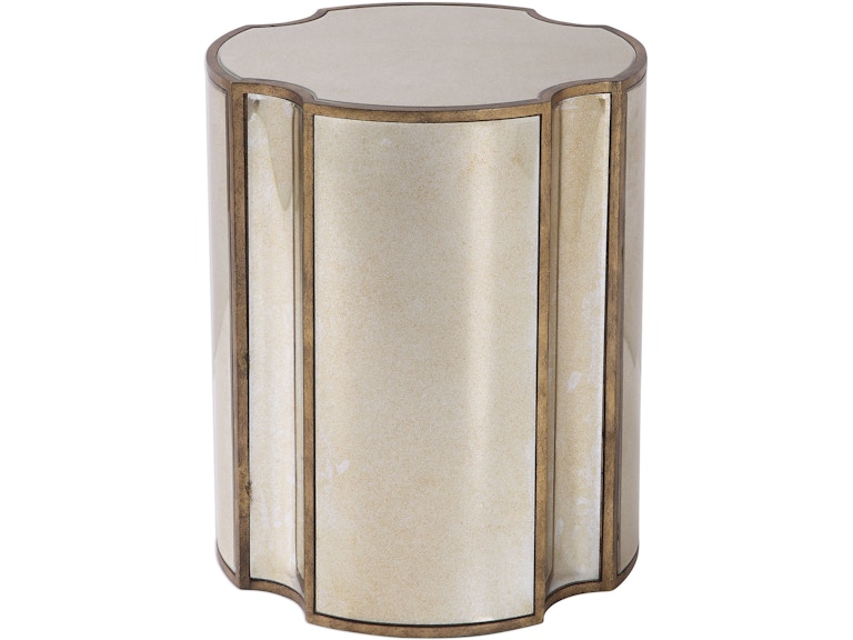 Uttermost Living Room Harlow Mirrored Accent Table 24888 at Norwood Furniture