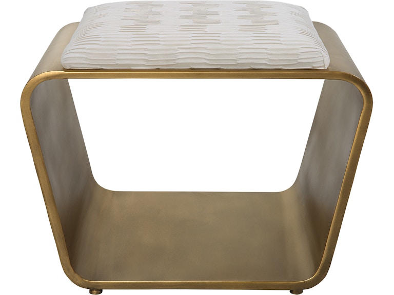 Uttermost Living Room Hoop Small Gold Bench 23673 At Norwood Furniture