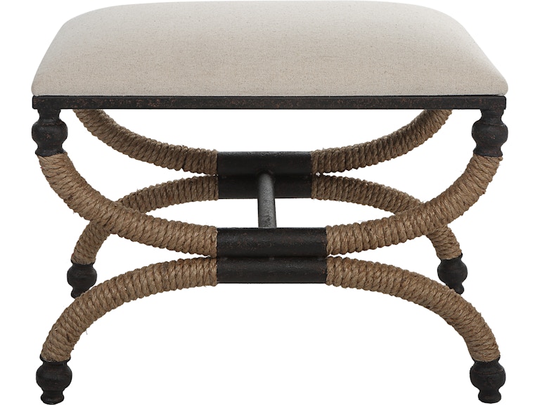 Uttermost Living Room Icaria Upholstered Small Bench 23741 At Norwood Furniture