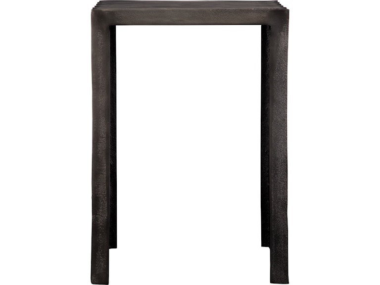 Uttermost Living Room In The Groove Aluminum Accent Table 22963 at Norwood Furniture