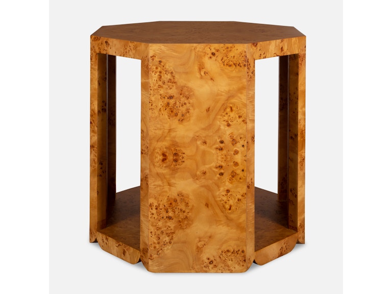 Uttermost Living Room Indus Burl Side Table 24382 at Norwood Furniture