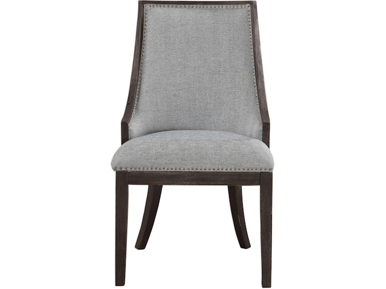 Uttermost Living Room Janis Ebony Accent Chair 23481 at Norwood Furniture