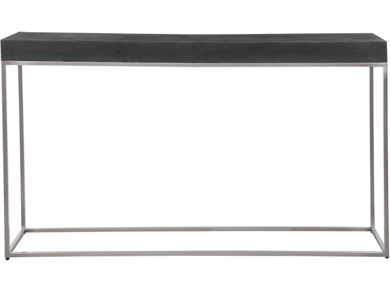 Uttermost Living Room Jase Black Concrete Console Table 24974 at Norwood Furniture