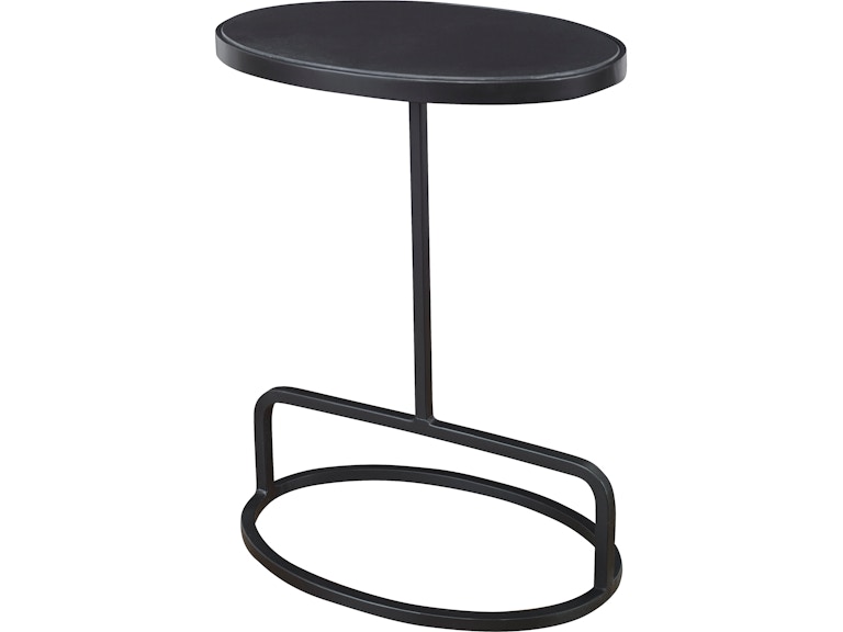 Uttermost Living Room Jessenia Black Marble Accent Table 25207 at Norwood Furniture