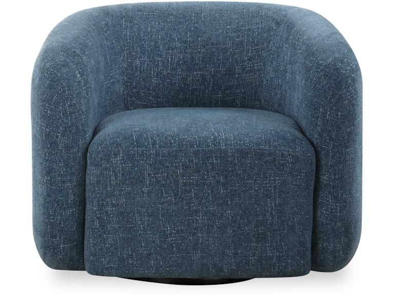 Uttermost Living Room Junie Blue Swivel Barrel Chair 23918 at Norwood Furniture