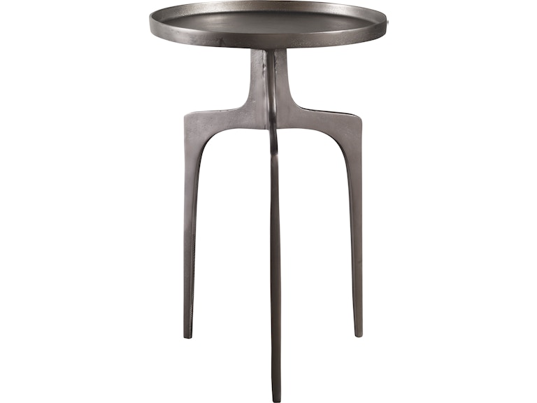 Uttermost Living Room Kenna Nickel Accent Table 25082 at Norwood Furniture