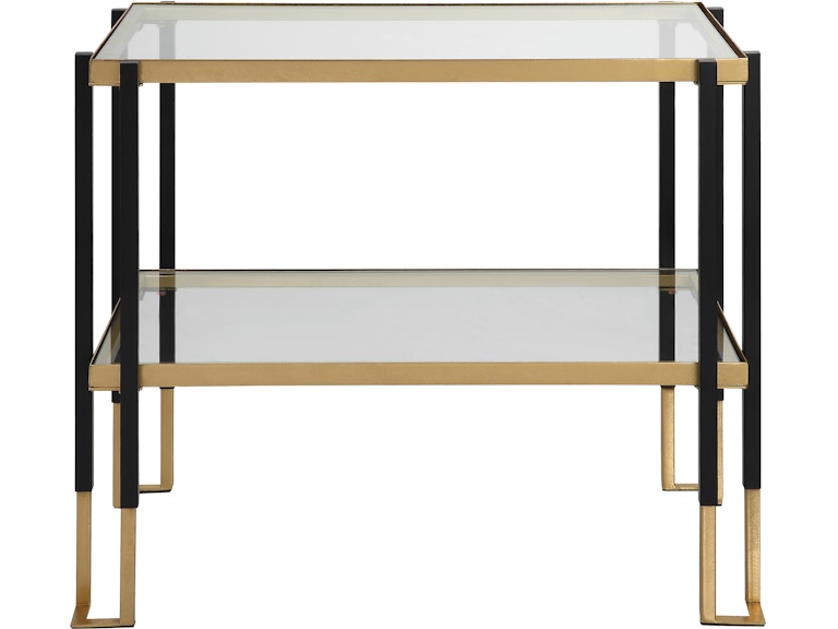 Uttermost Living Room Kentmore Glass Side Table 25138 at Norwood Furniture