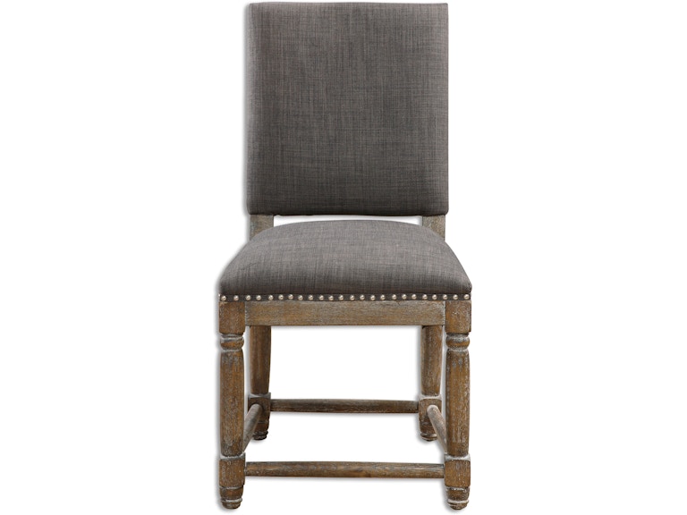 Uttermost Living Room Laurens Gray Accent Chair 23215 at Norwood Furniture