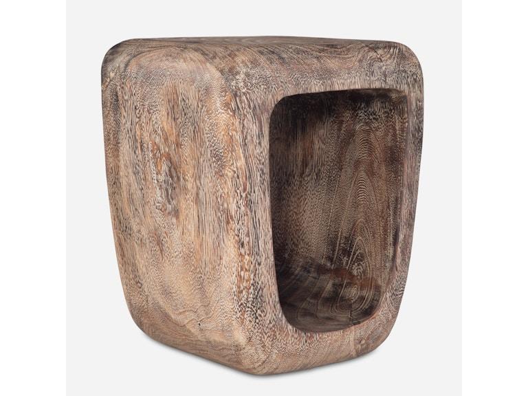 Uttermost Living Room Loophole Bleached Wash Accent Stool 24901 at Norwood Furniture