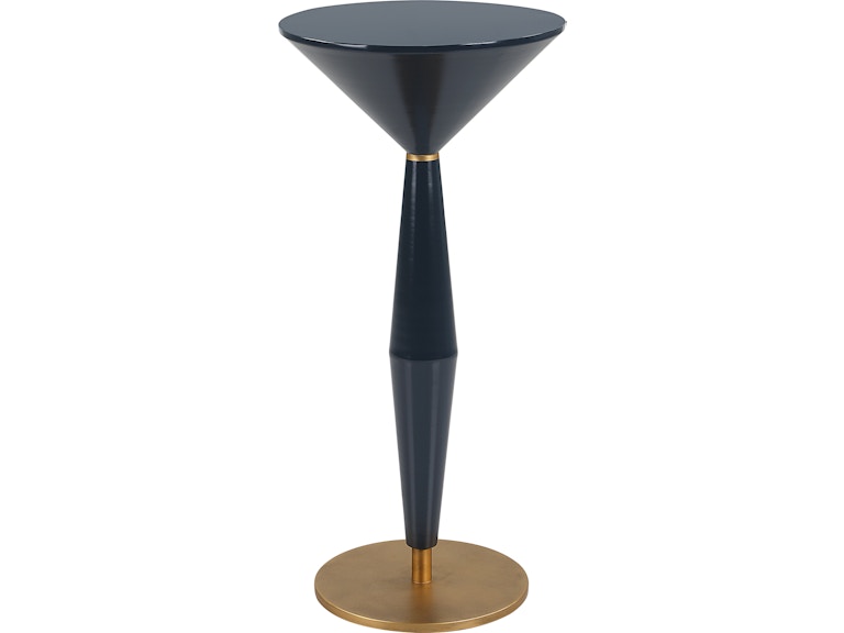Uttermost Living Room Luster Navy Blue Accent Table 24007 at Norwood Furniture