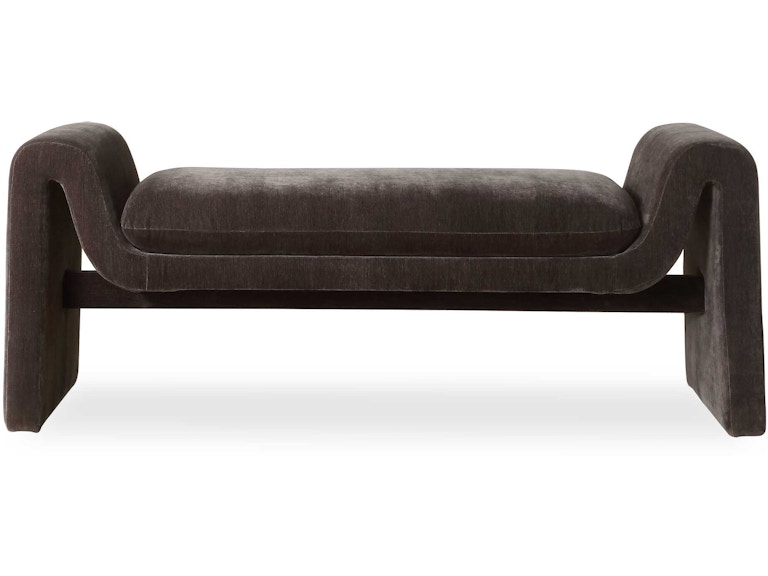 Uttermost Living Room Manson Modern Charcoal Bench 23915 at Norwood Furniture