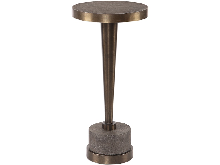 Uttermost Living Room Masika Bronze Accent Table 24863 at Norwood Furniture
