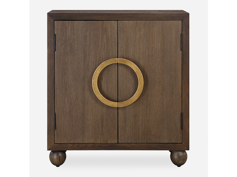 Uttermost Living Room Mayenne 2 Door Oak Wood Cabinet 50090 at Norwood Furniture