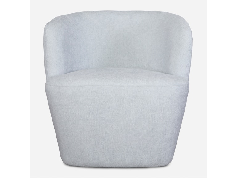 Uttermost Living Room Mist Barrel Swivel Chair 23835 at Norwood Furniture