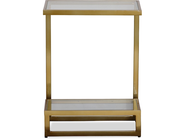 Uttermost Living Room Musing Brushed Brass Accent Table 22913 at Norwood Furniture