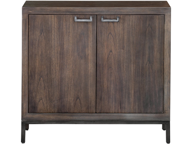 Uttermost Living Room Nadie Light Walnut Console Cabinet 25866 At Norwood Furniture