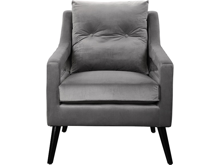 Uttermost Living Room O'Brien Gray Armchair 23583 at Norwood Furniture