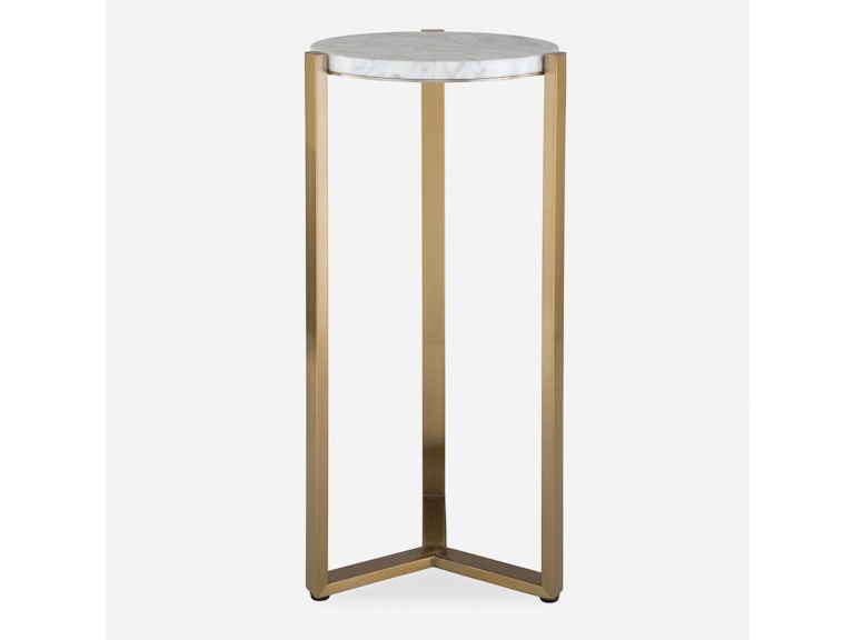 Uttermost Living Room Pietra Carrara Marble Drink Table 24254 at Norwood Furniture