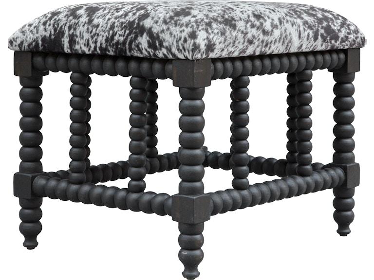 Uttermost Living Room Rancho Faux Cow Hide Small Bench 23589 At Norwood Furniture