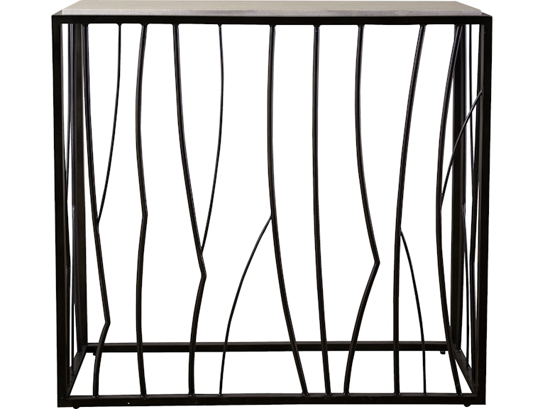 Uttermost Living Room Reed Travertine Console Table 25104 at Norwood Furniture