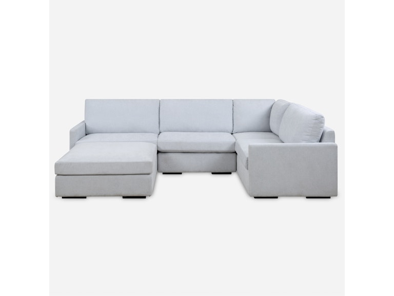 Uttermost Living Room Refuge Armless Cloud Blue Sofa 23853-A at Norwood Furniture