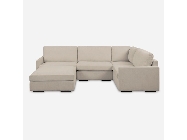 Uttermost Living Room Refuge Armless Sand Sofa 23852-A at Norwood Furniture