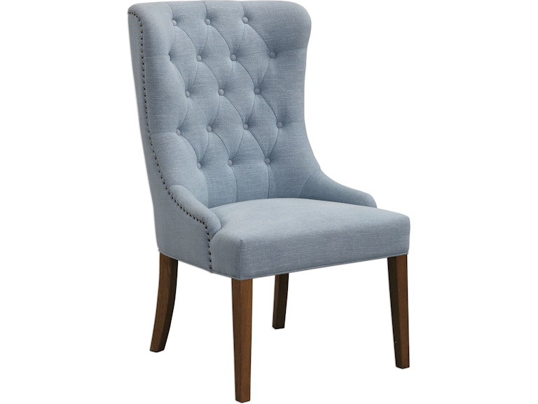 Uttermost Living Room Rioni Tufted Wing Chair 23473 at Norwood Furniture
