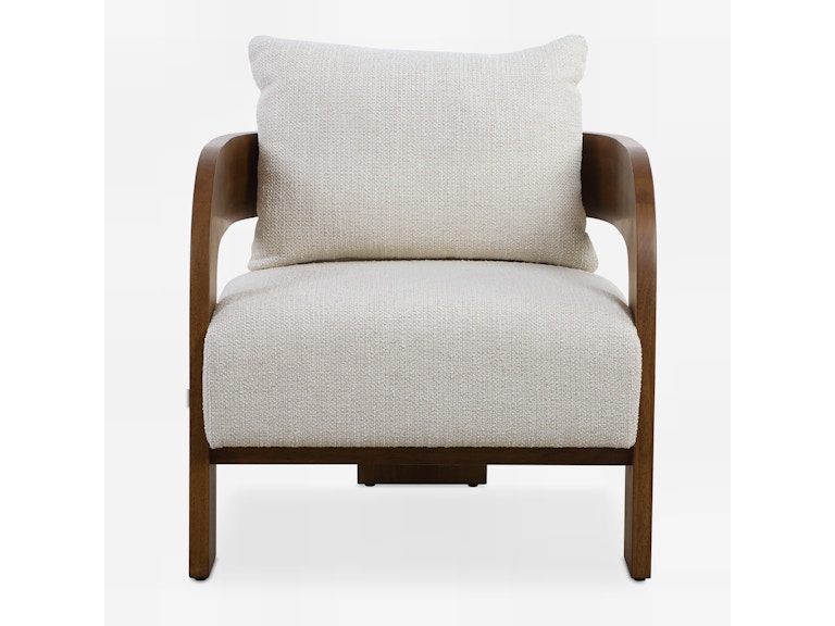 Uttermost Living Room Rowan Ivory Accent Chair 23880 at Norwood Furniture