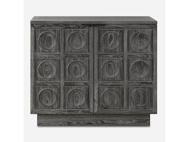 Uttermost Living Room Shelby 2 Door Ebony Stained Cabinet 24426 At Norwood Furniture