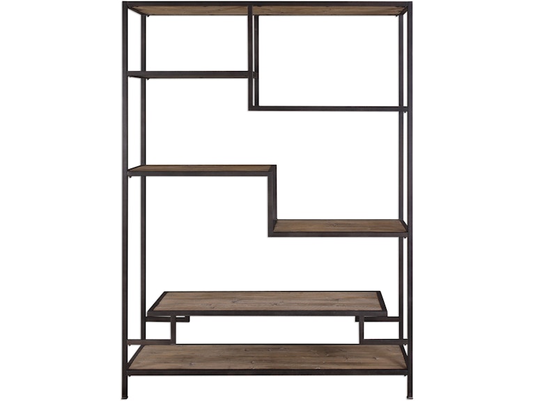 Uttermost Living Room Sherwin Industrial Etagere 24682 at Norwood Furniture